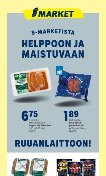 S-market tarjoukset  - 17.03.2021 - 21.03.2021.