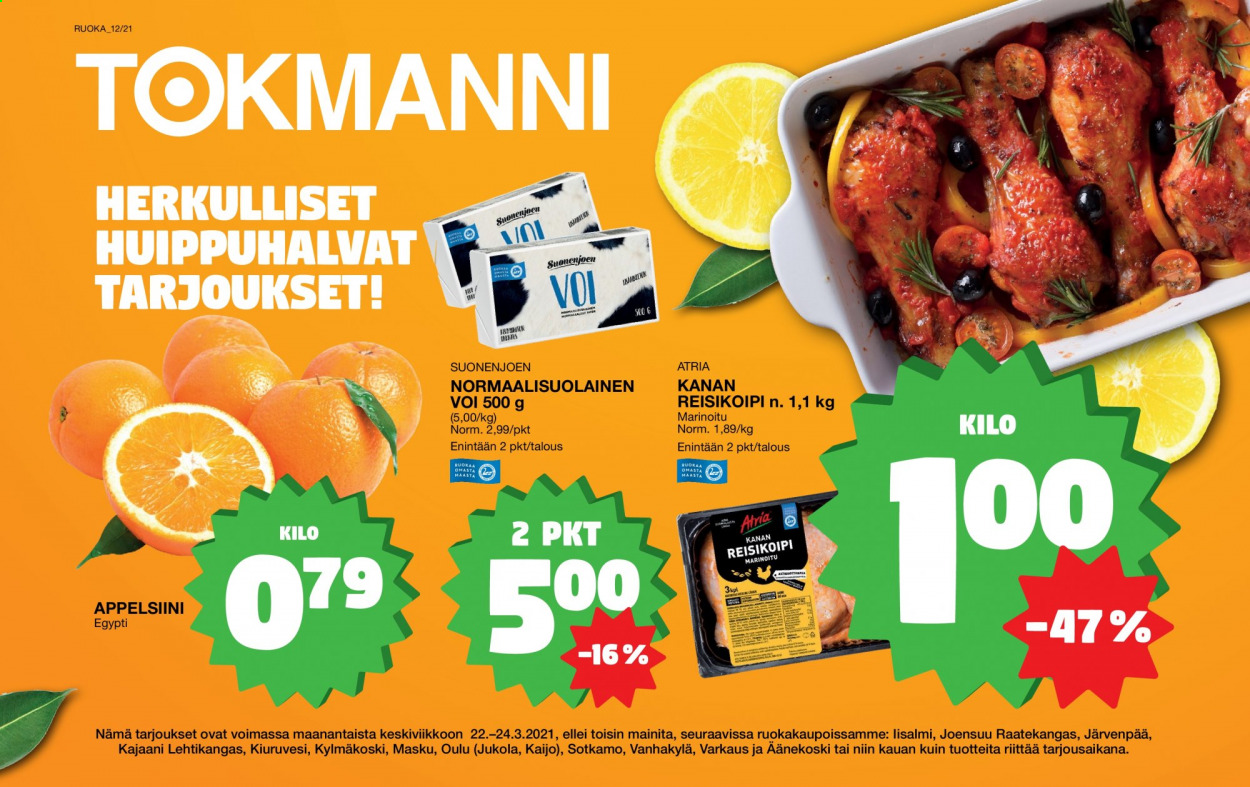 Tokmanni tarjoukset - 22.03.2021 - 24.03.2021. Sivu 1