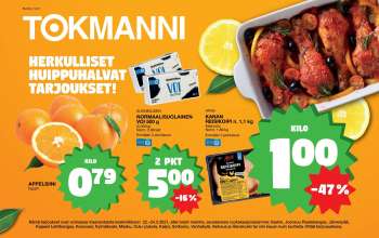 Tokmanni tarjoukset  - 22.03.2021 - 24.03.2021.