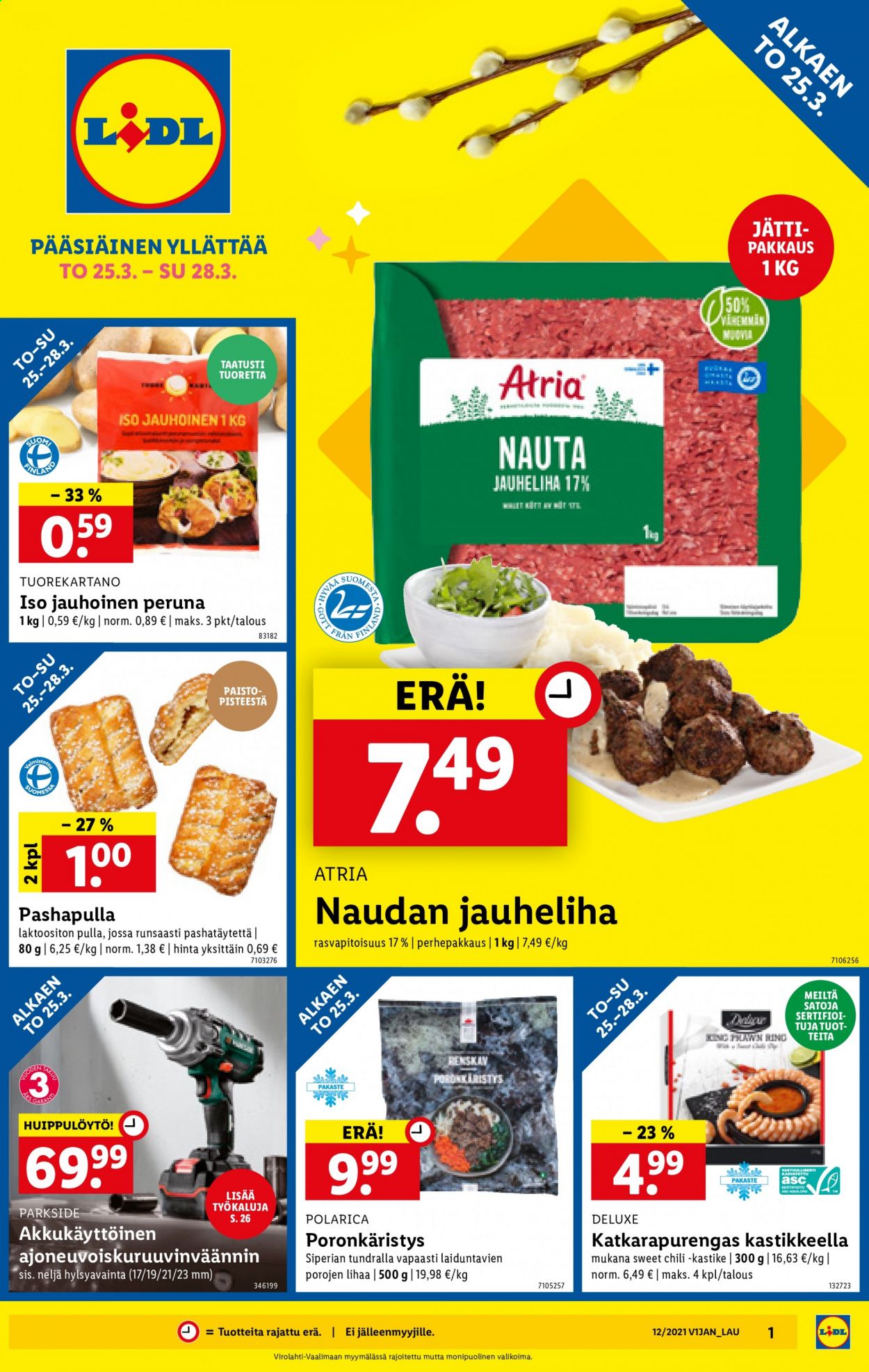 Lidl tarjoukset - 25.03.2021 - 28.03.2021. Sivu 1