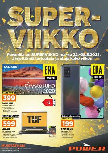 Power tarjoukset  - 22.03.2021 - 28.03.2021.