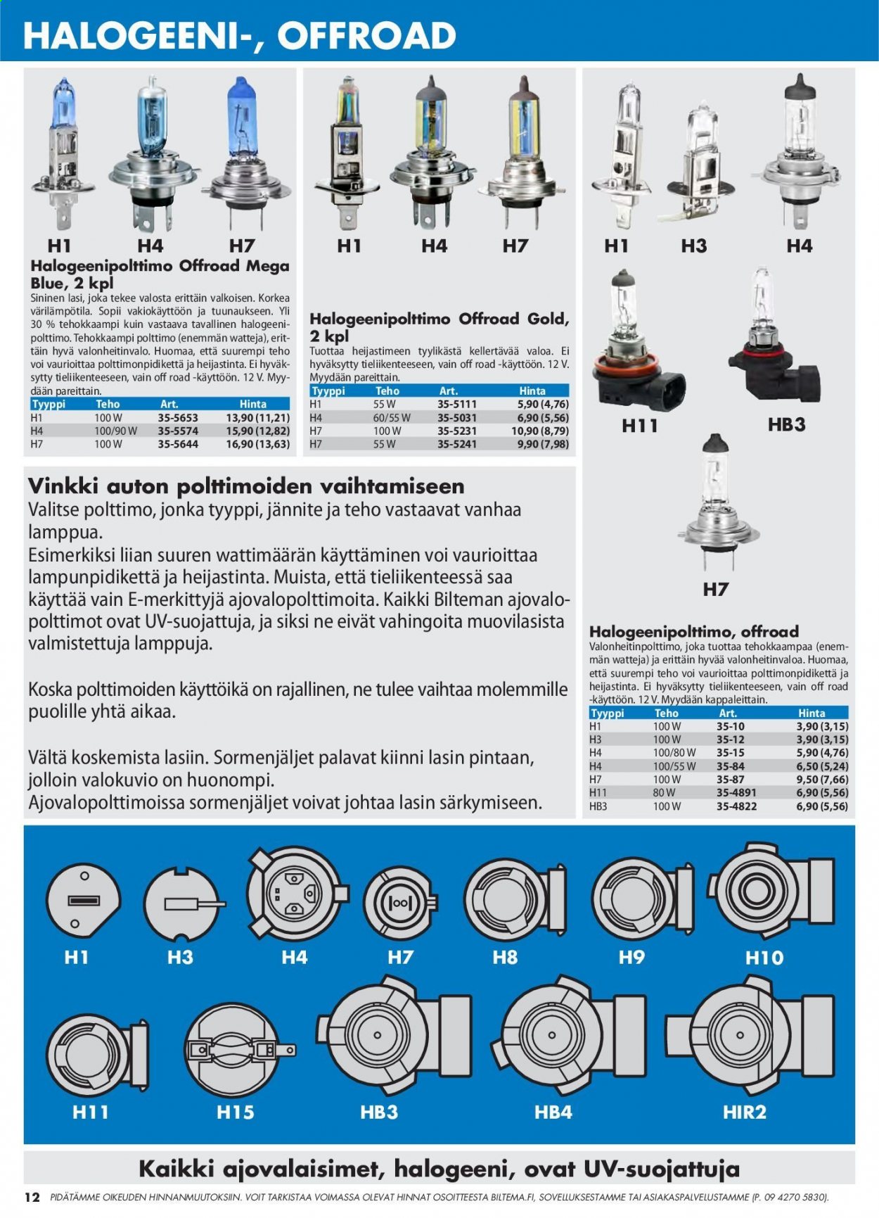 Biltema tarjoukset. Sivu 12