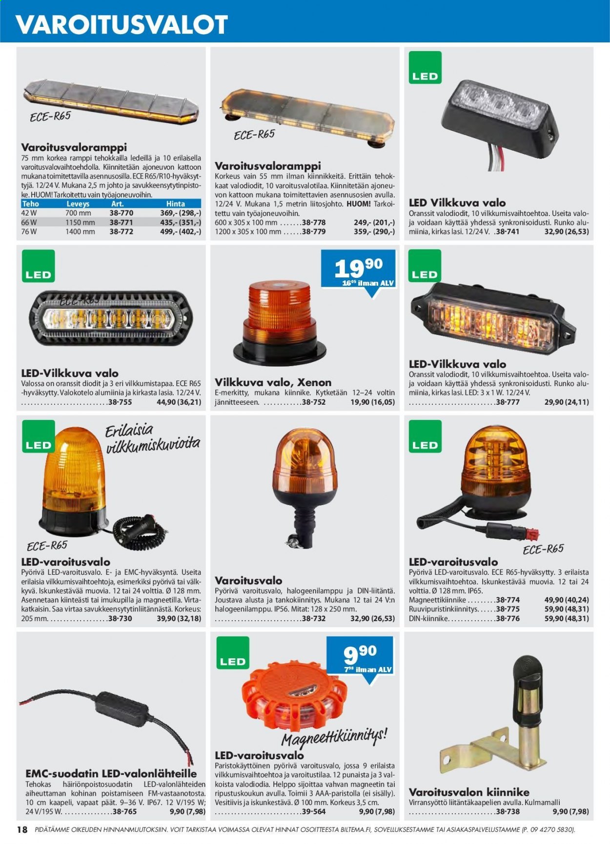 Biltema tarjoukset. Sivu 18