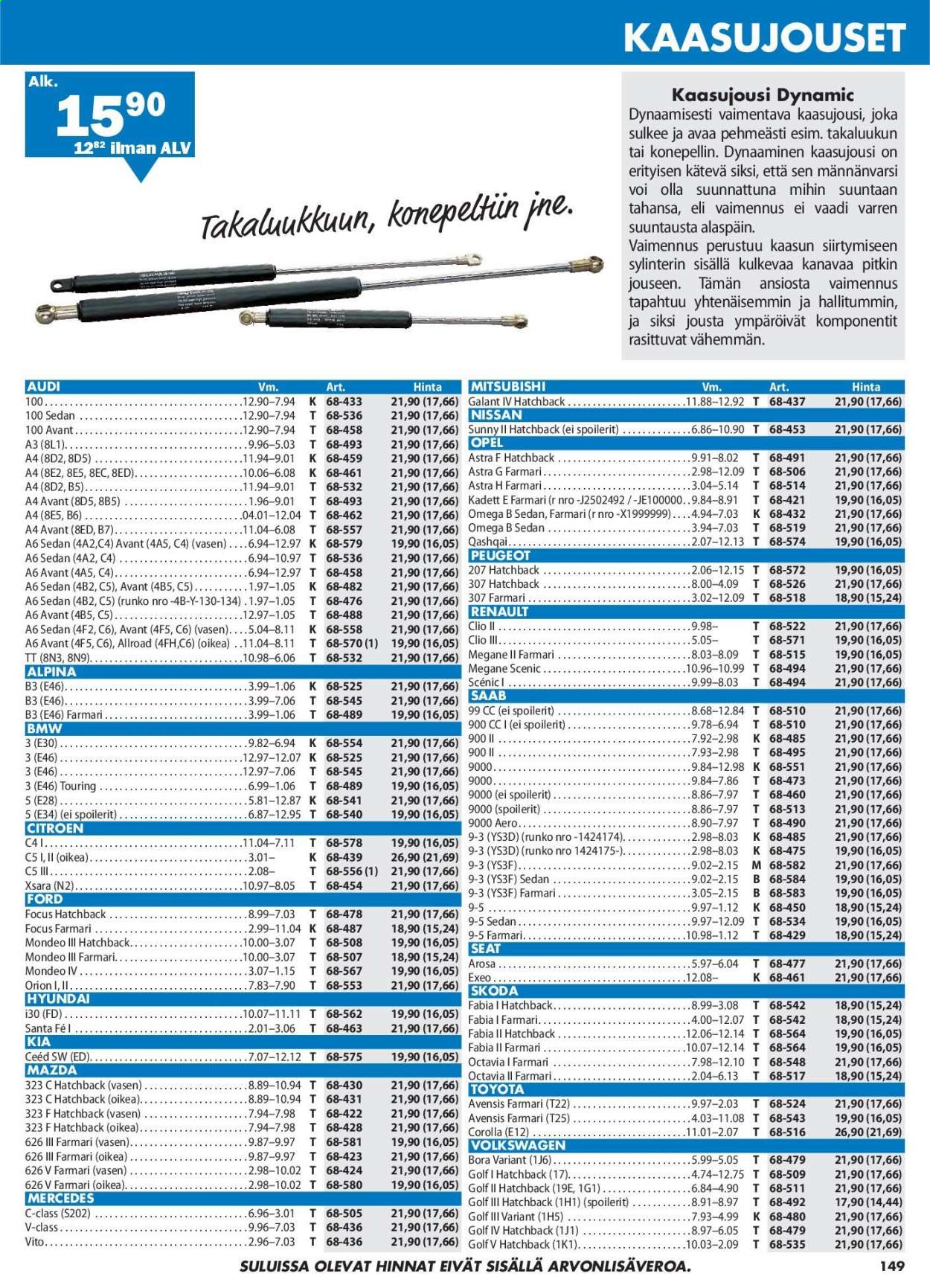 Biltema tarjoukset. Sivu 149