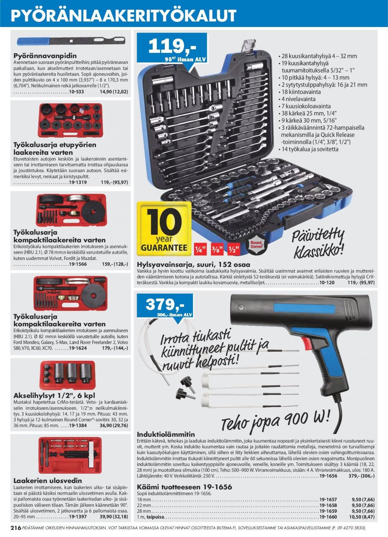 Biltema tarjoukset. Sivu 216