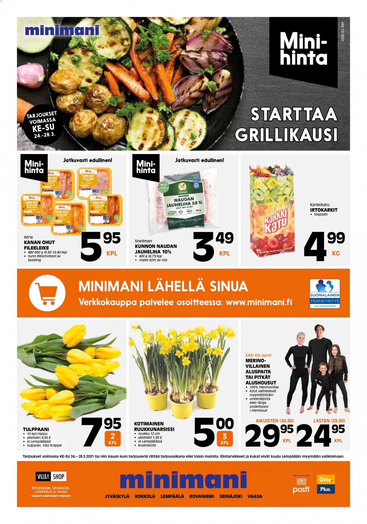 Minimani tarjoukset - 24.03.2021 - 28.03.2021. Sivu 1
