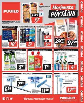 Puuilo tarjoukset  - 22.03.2021 - 28.03.2021.