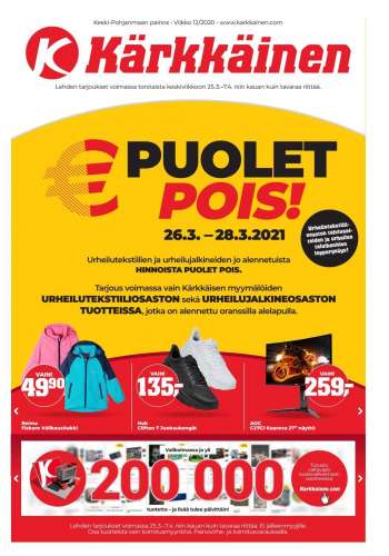 Kärkkäinen tarjoukset  - 26.03.2021 - 28.03.2021.