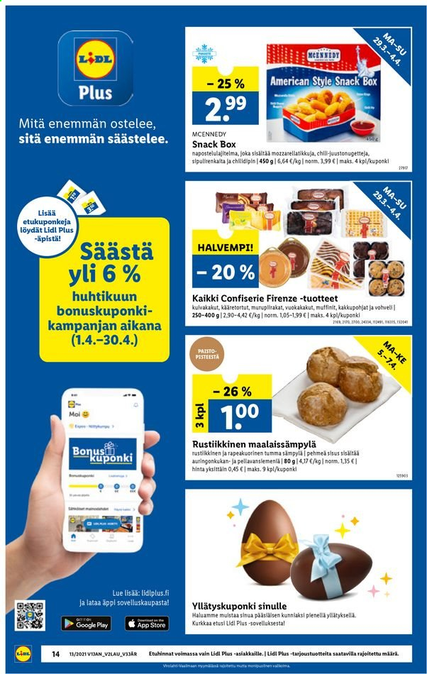 Lidl tarjoukset - 29.03.2021 - 07.04.2021. Sivu 14