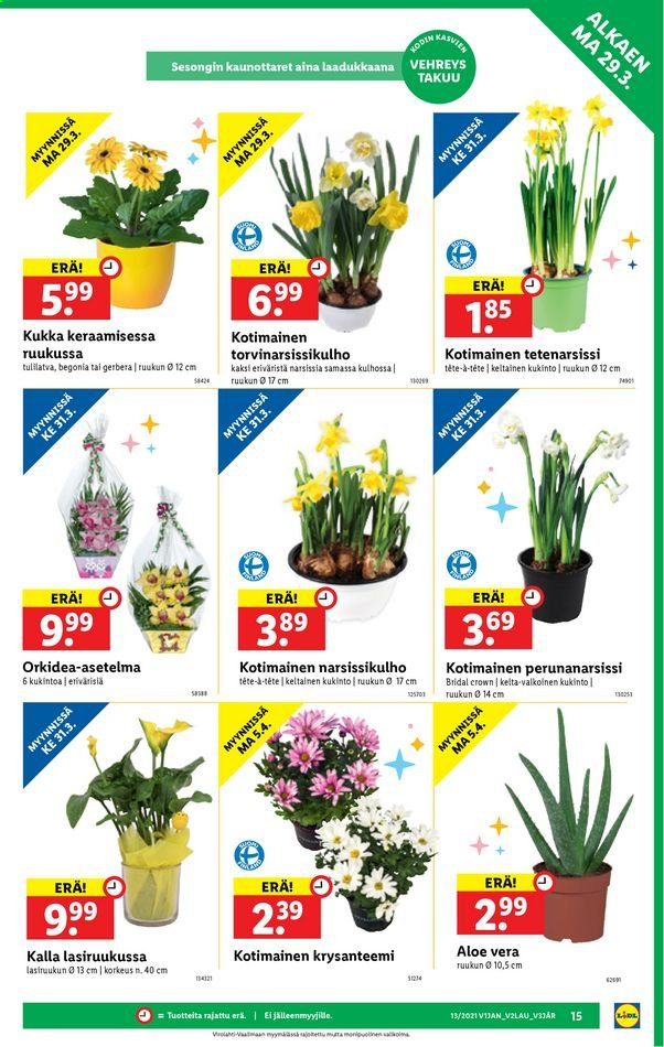 Lidl tarjoukset - 29.03.2021 - 07.04.2021. Sivu 15