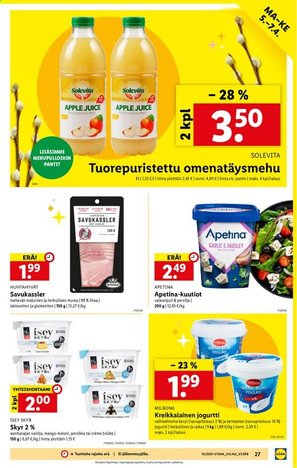 Lidl tarjoukset - 29.03.2021 - 07.04.2021. Sivu 27