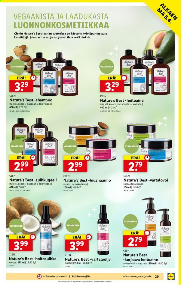 Lidl tarjoukset - 29.03.2021 - 07.04.2021. Sivu 29