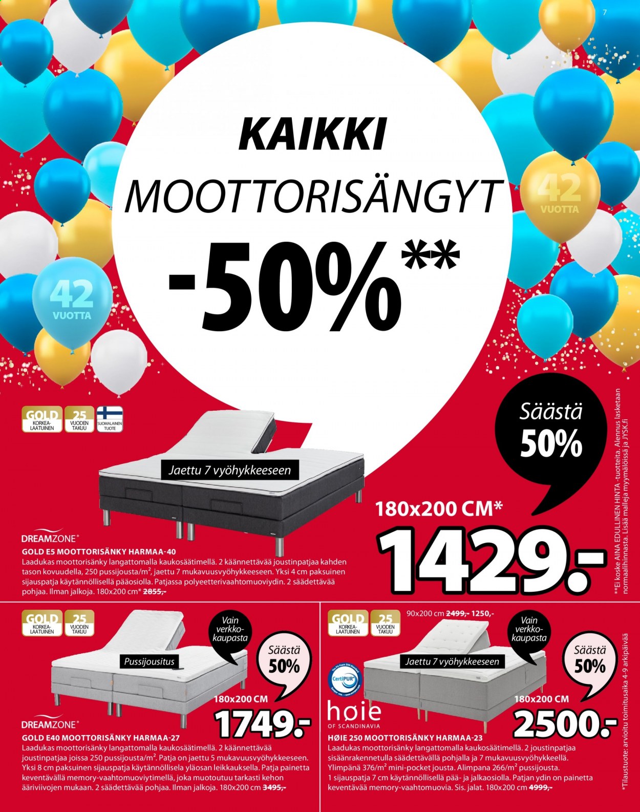 JYSK tarjoukset - 29.03.2021 - 11.04.2021. Sivu 7