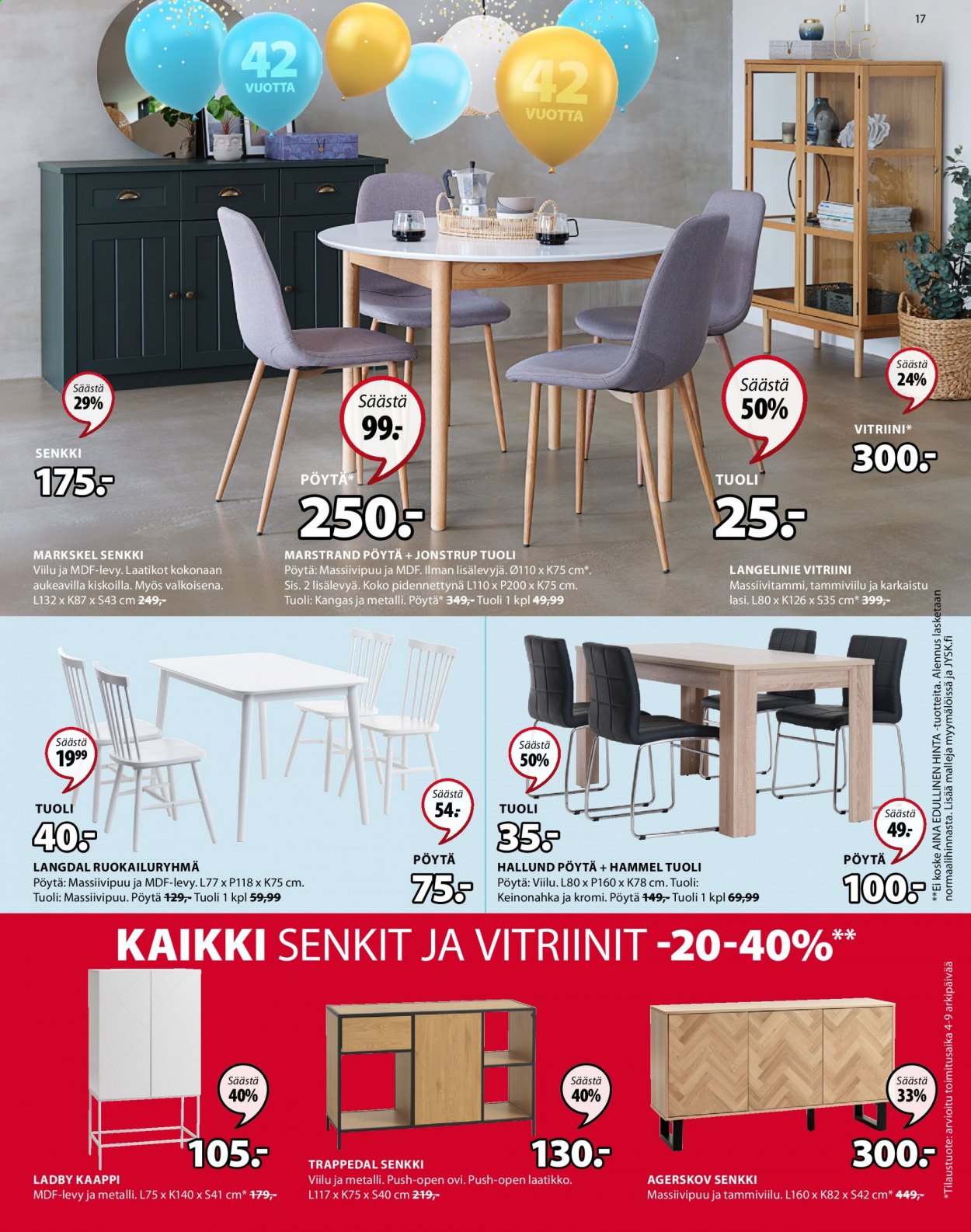JYSK tarjoukset - 29.03.2021 - 11.04.2021. Sivu 17