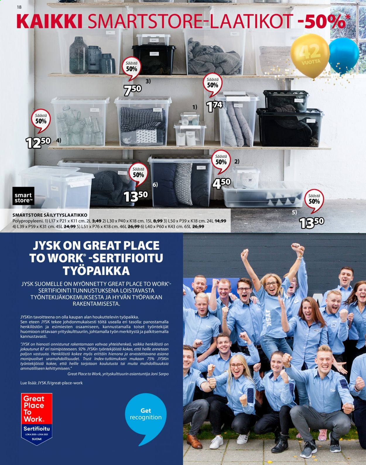 JYSK tarjoukset - 29.03.2021 - 11.04.2021. Sivu 18
