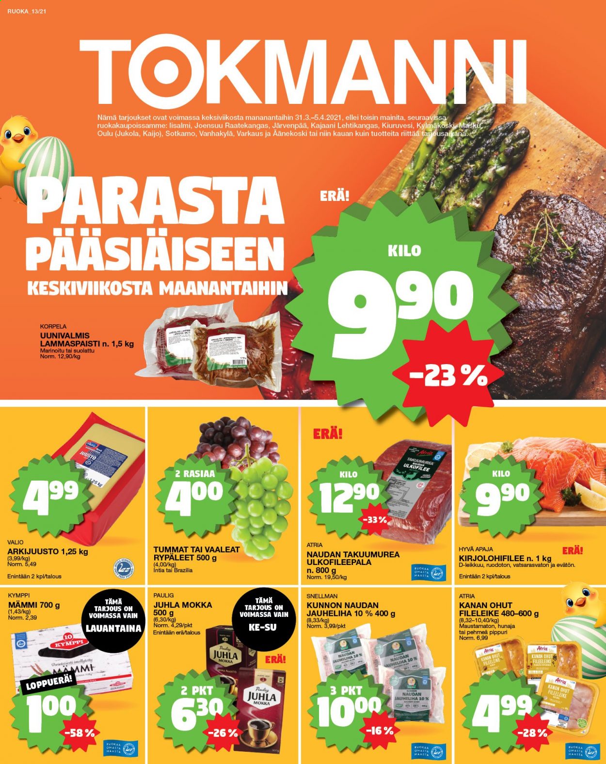 Tokmanni tarjoukset - 31.03.2021 - 05.04.2021. Sivu 1