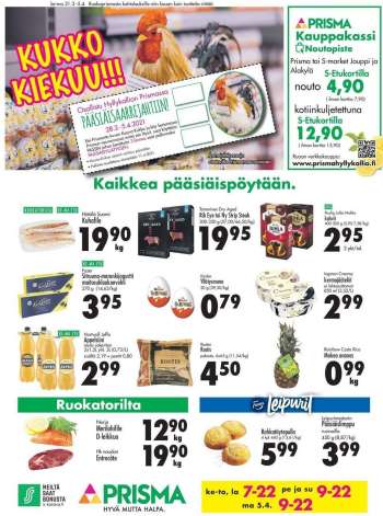 Prisma tarjoukset  - 31.03.2021 - 05.04.2021.