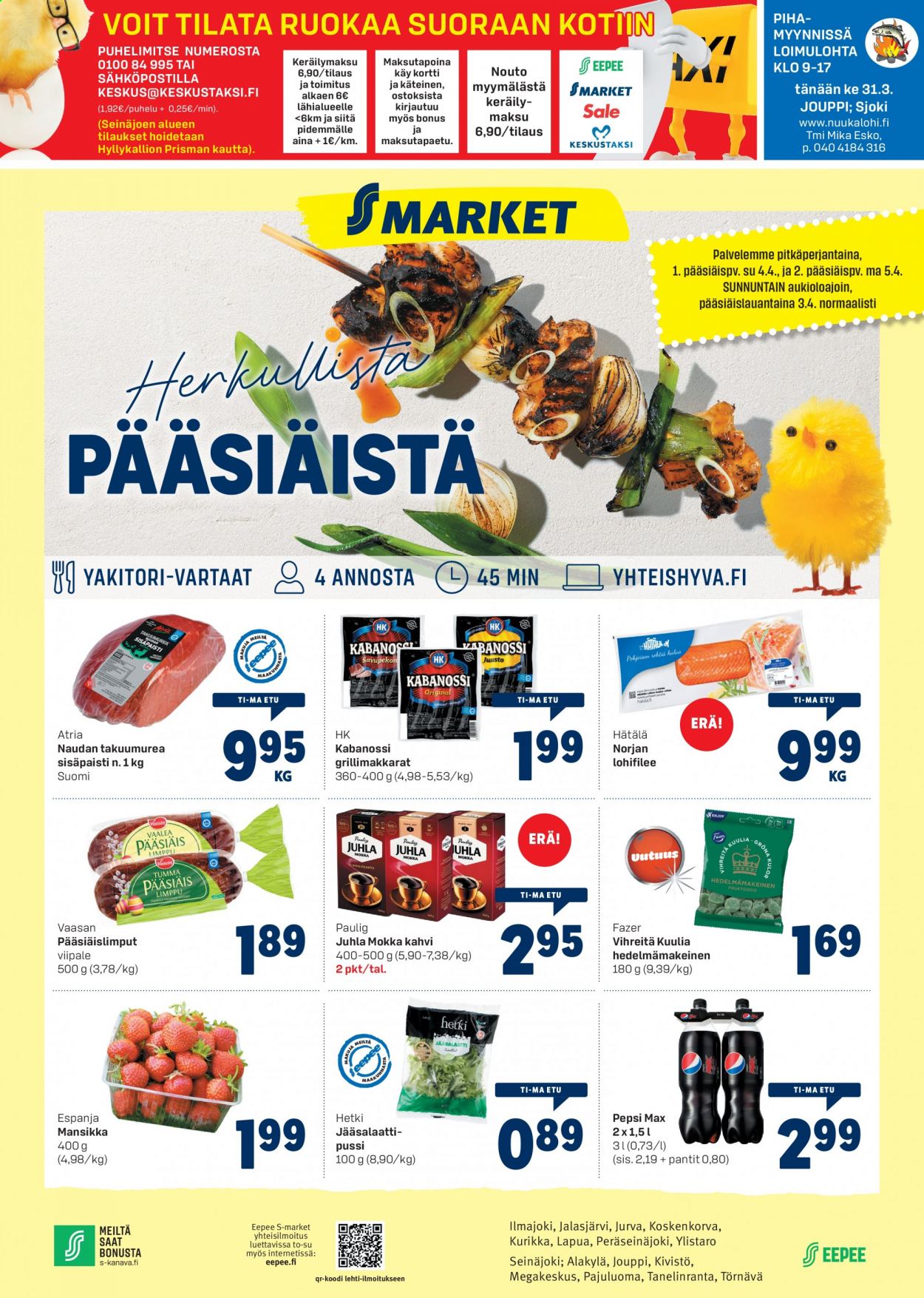 S-market tarjoukset - 30.03.2021 - 05.04.2021. Sivu 1