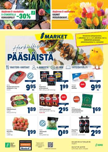 S-market tarjoukset  - 30.03.2021 - 05.04.2021.