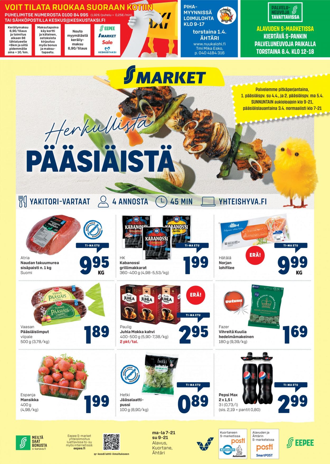 S-market tarjoukset - 30.03.2021 - 05.04.2021. Sivu 1