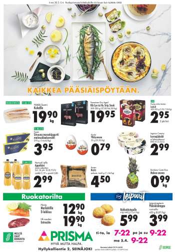 Prisma tarjoukset  - 30.03.2021 - 05.04.2021.
