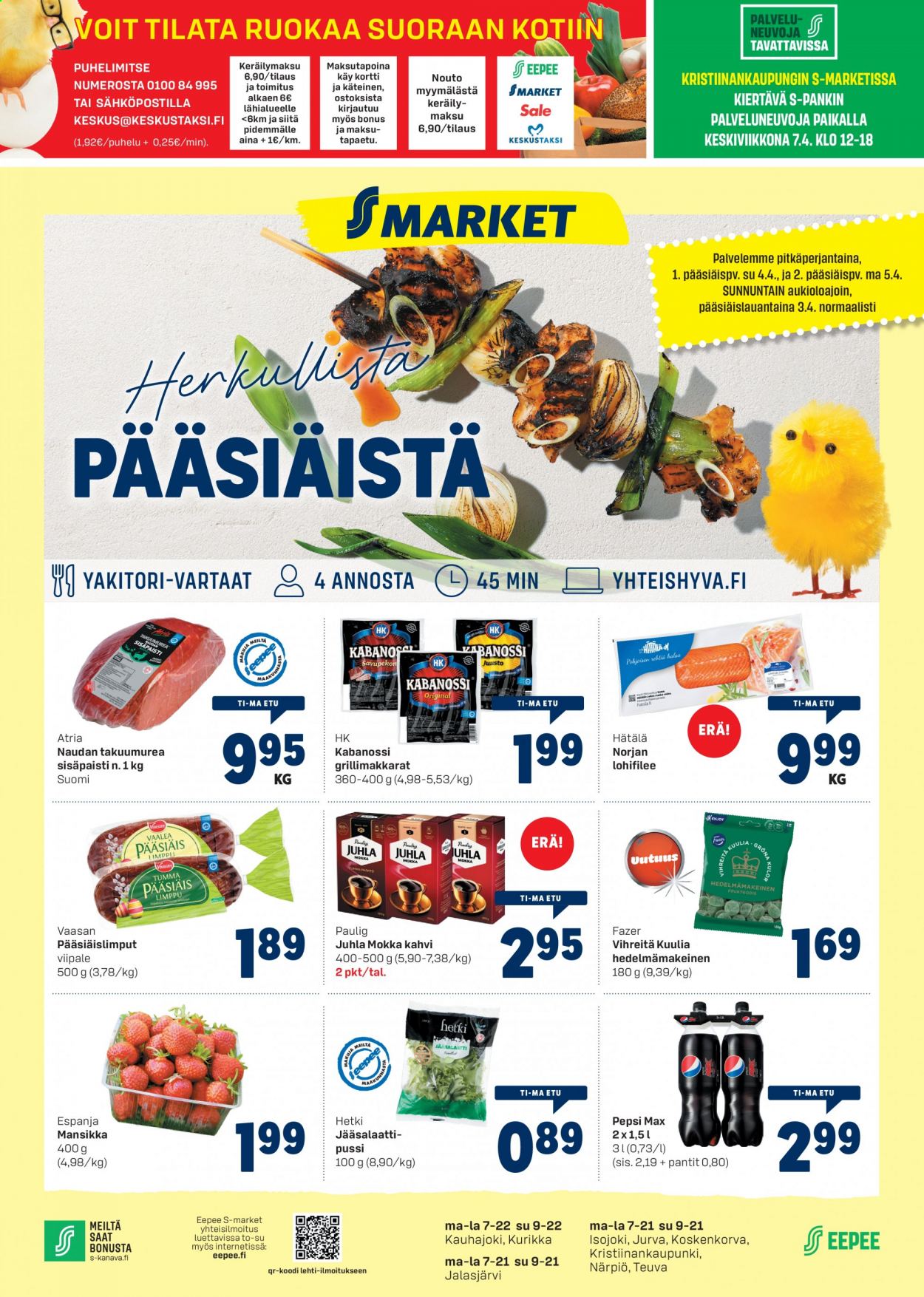 S-market tarjoukset - 30.03.2021 - 05.04.2021. Sivu 1