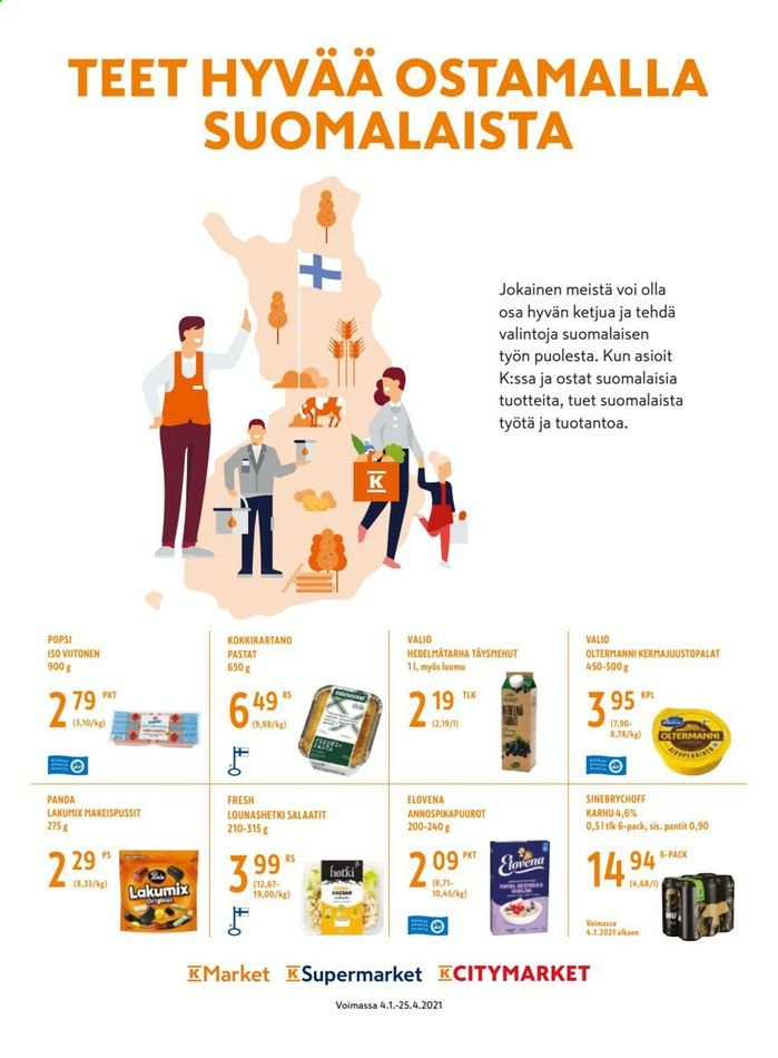K-market tarjoukset - 31.03.2021 - 27.04.2021. Sivu 22