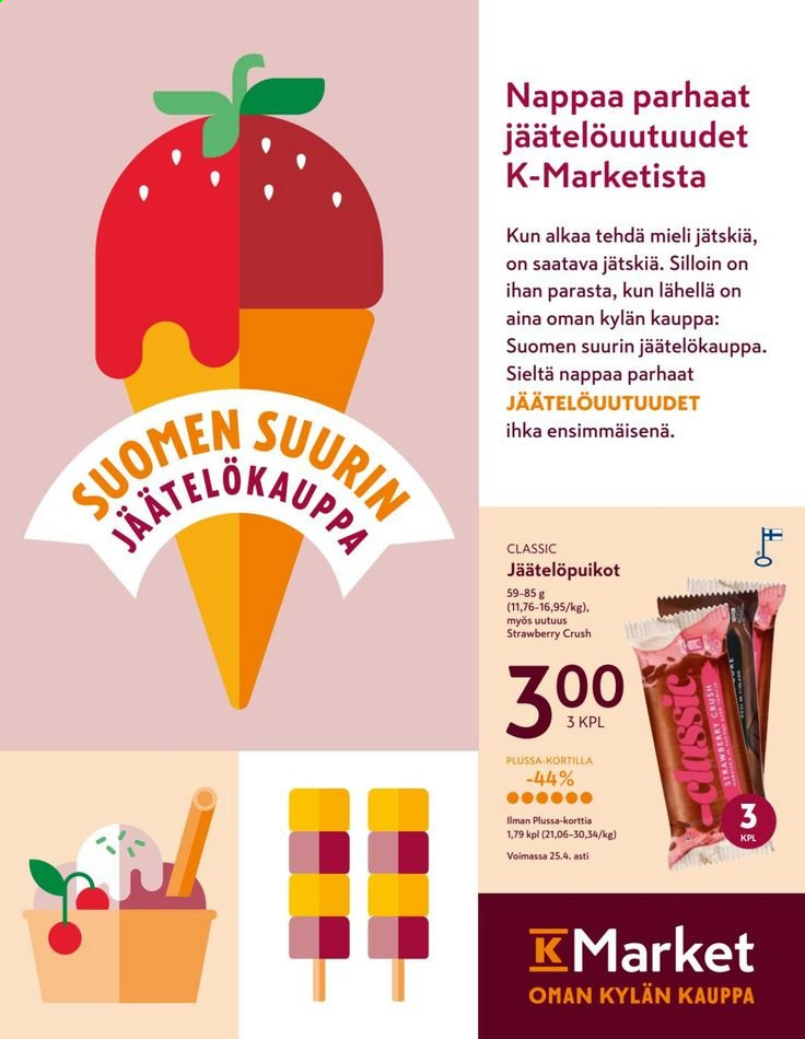 K-market tarjoukset - 31.03.2021 - 27.04.2021. Sivu 2