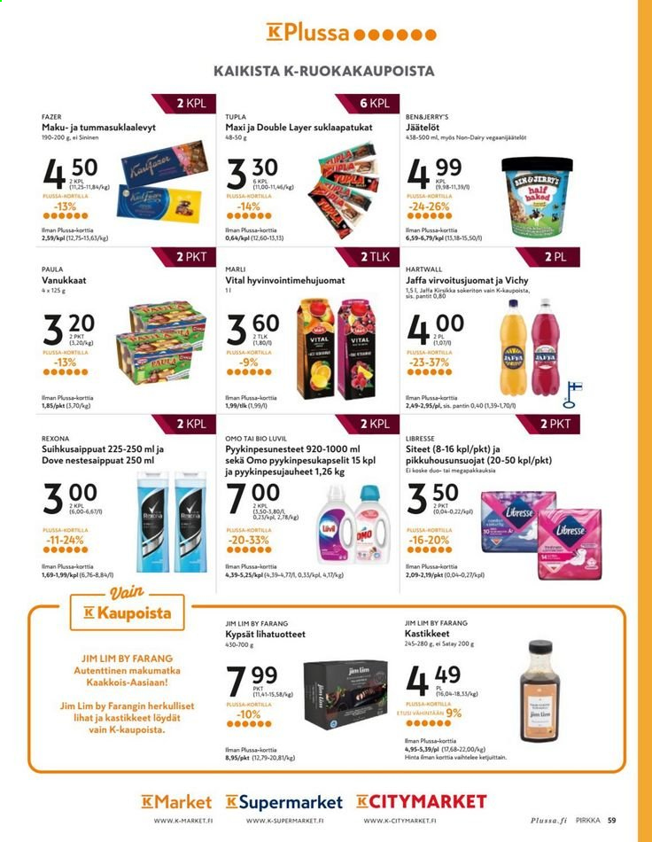 K-market tarjoukset - 31.03.2021 - 27.04.2021. Sivu 59