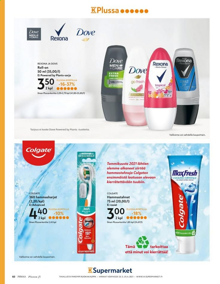 K-market tarjoukset - 31.03.2021 - 27.04.2021. Sivu 60