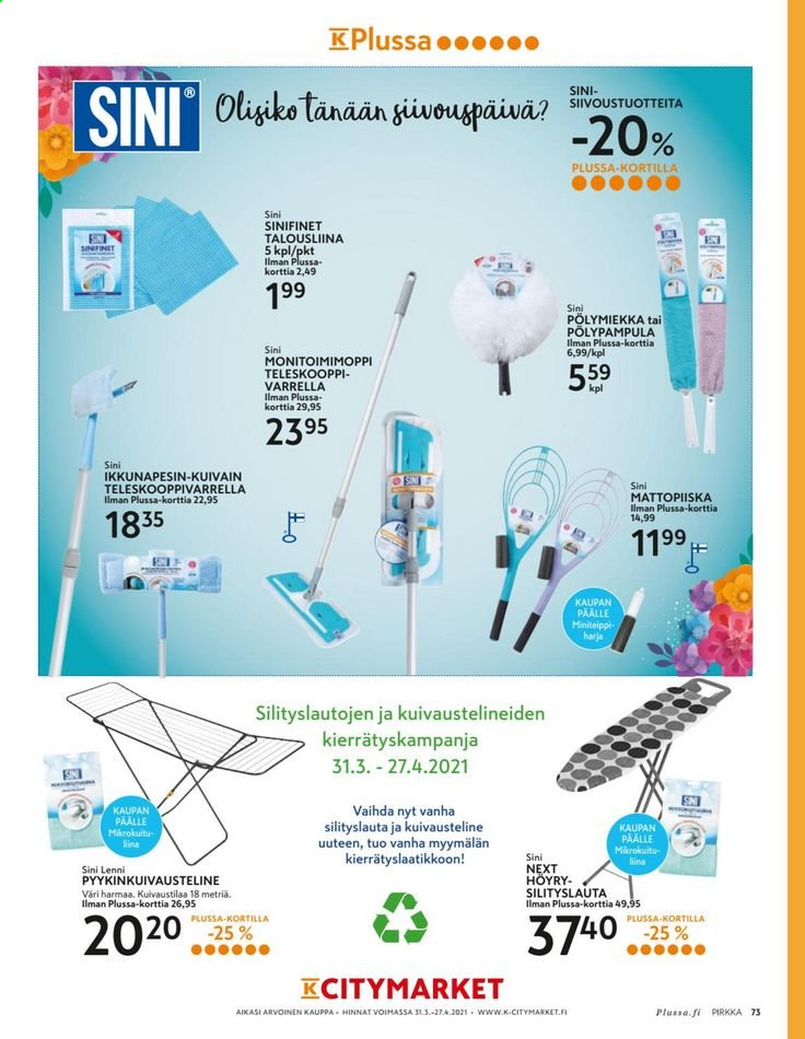 K-market tarjoukset - 31.03.2021 - 27.04.2021. Sivu 73