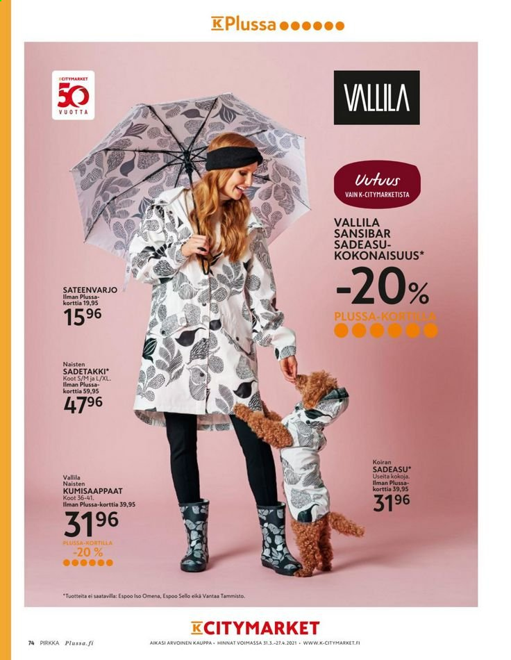K-market tarjoukset - 31.03.2021 - 27.04.2021. Sivu 74