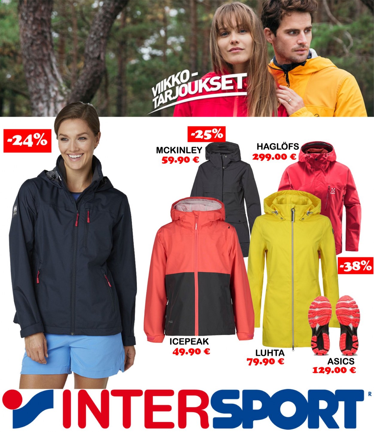 Intersport tarjoukset. Sivu 1