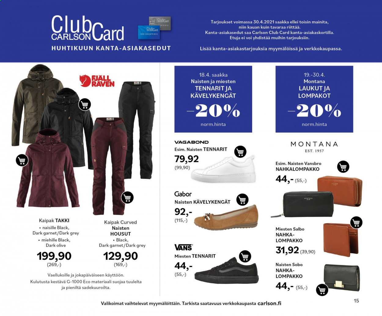Carlson tarjoukset - 01.04.2021 - 30.04.2021. Sivu 15
