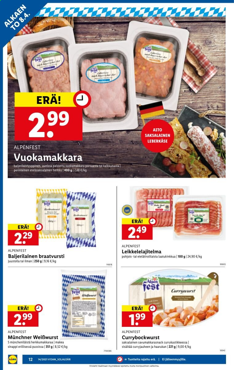 Lidl tarjoukset - 08.04.2021 - 14.04.2021. Sivu 12