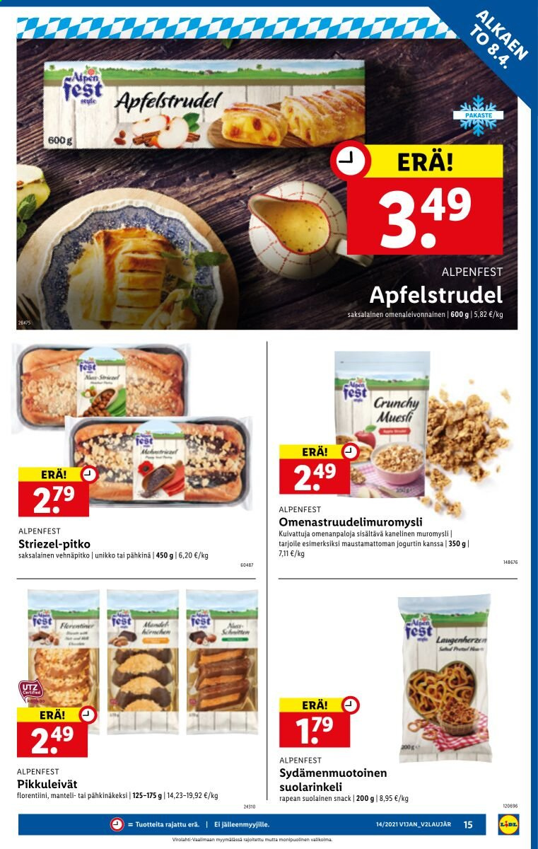 Lidl tarjoukset - 08.04.2021 - 14.04.2021. Sivu 15
