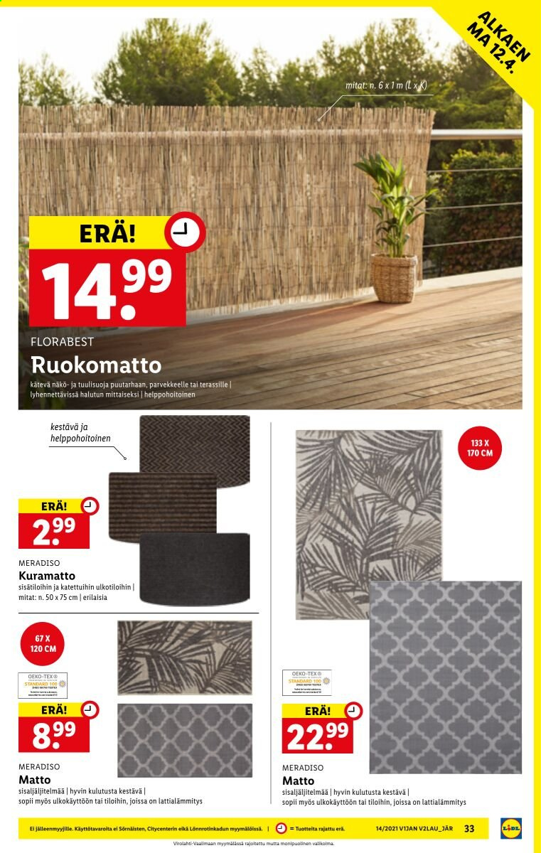 Lidl tarjoukset - 08.04.2021 - 14.04.2021. Sivu 33