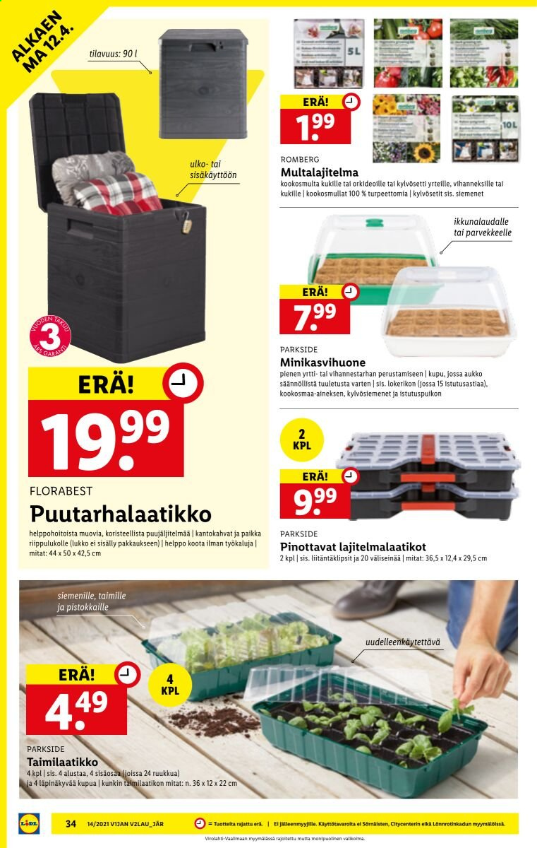 Lidl tarjoukset - 08.04.2021 - 14.04.2021. Sivu 34