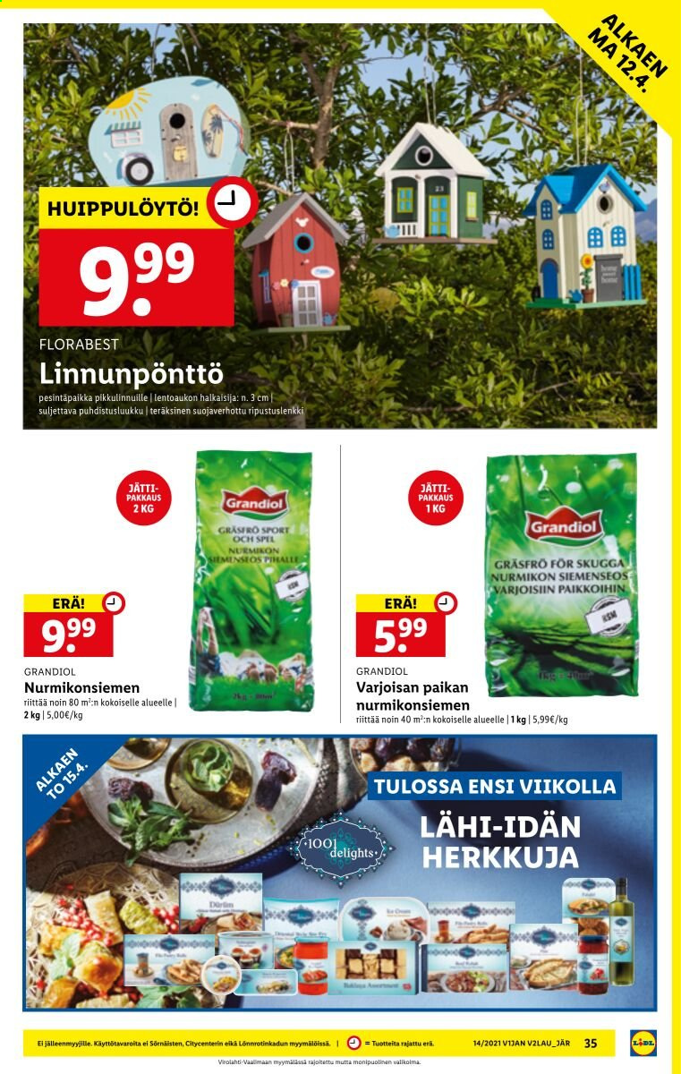 Lidl tarjoukset - 08.04.2021 - 14.04.2021. Sivu 35