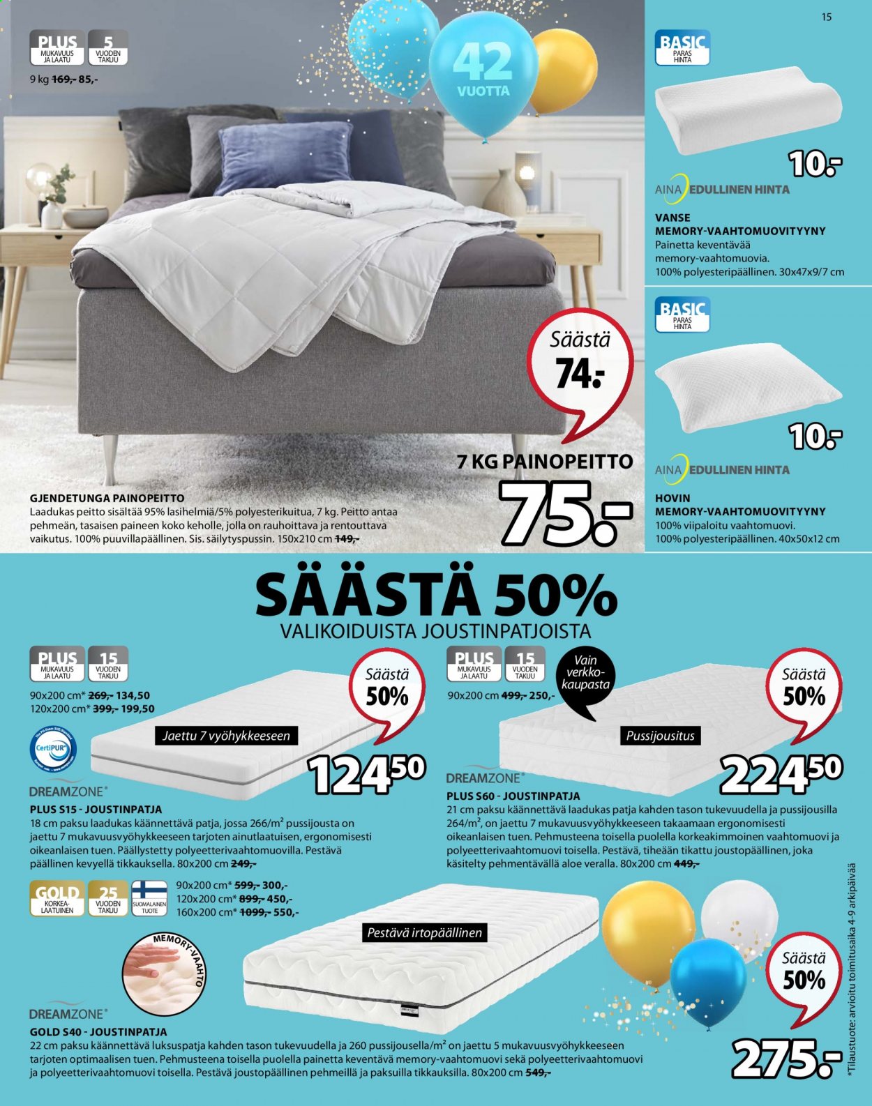 JYSK tarjoukset - 05.04.2021 - 18.04.2021. Sivu 15