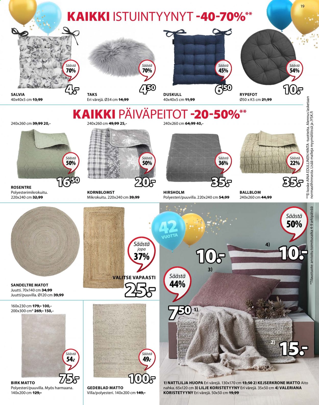 JYSK tarjoukset - 05.04.2021 - 18.04.2021. Sivu 19