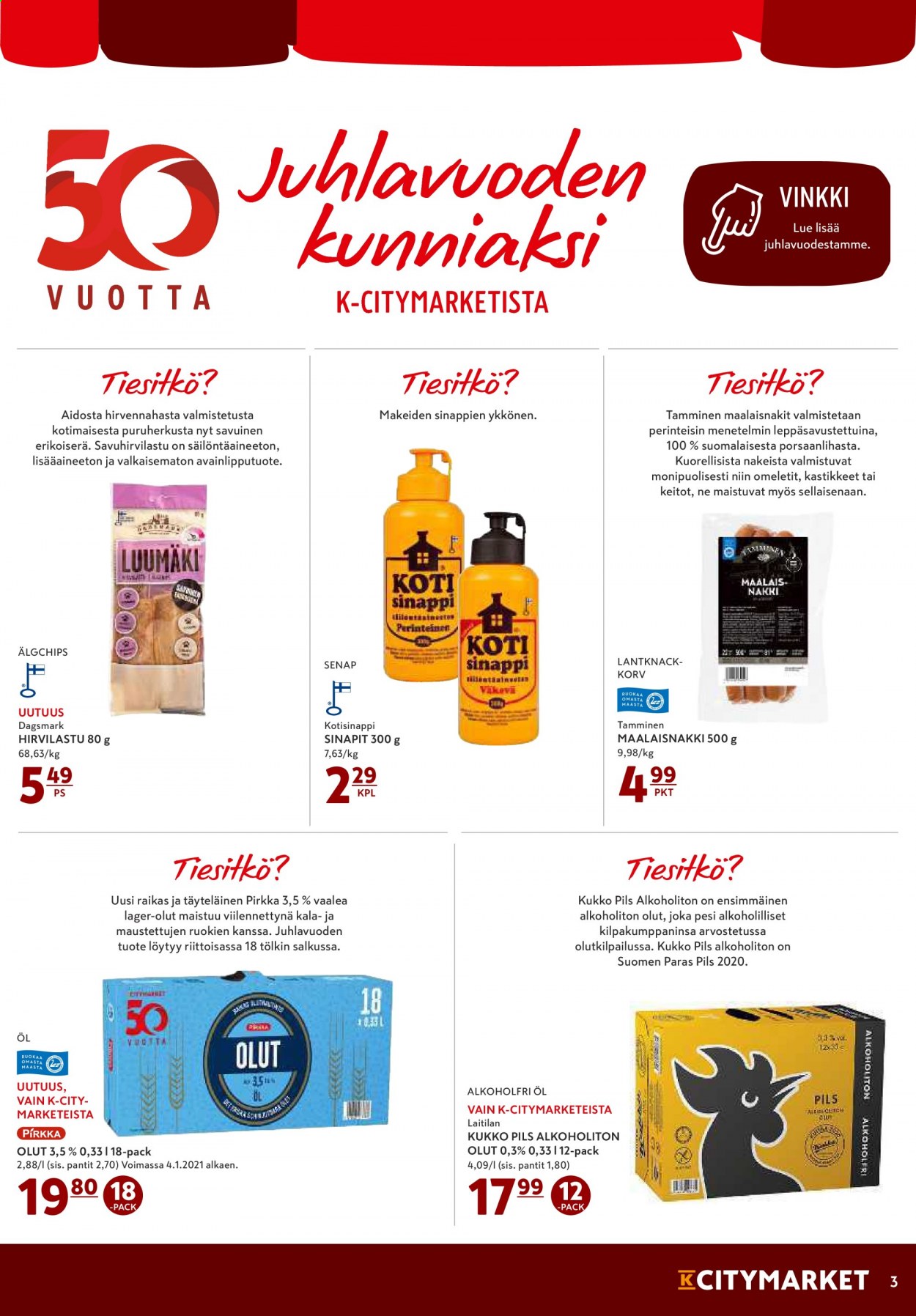K-citymarket tarjoukset - 06.04.2021 - 07.04.2021. Sivu 3