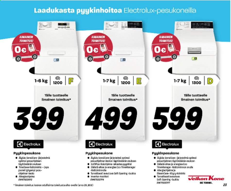 Veikon Kone tarjoukset - 05.04.2021 - 11.04.2021. Sivu 23