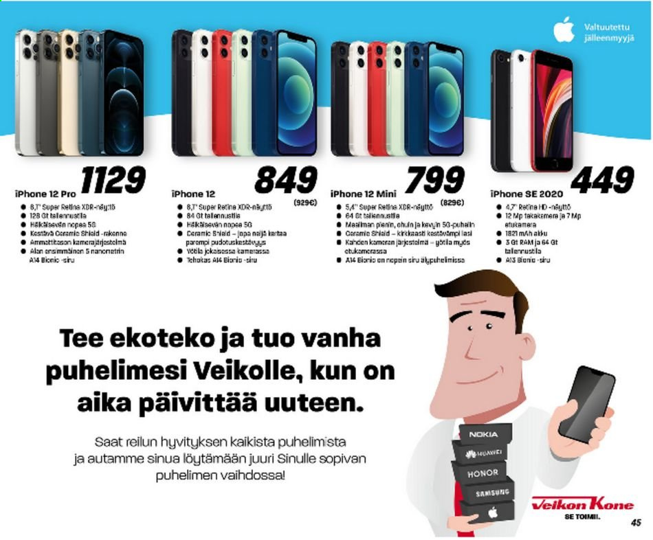 Veikon Kone tarjoukset - 05.04.2021 - 11.04.2021. Sivu 45