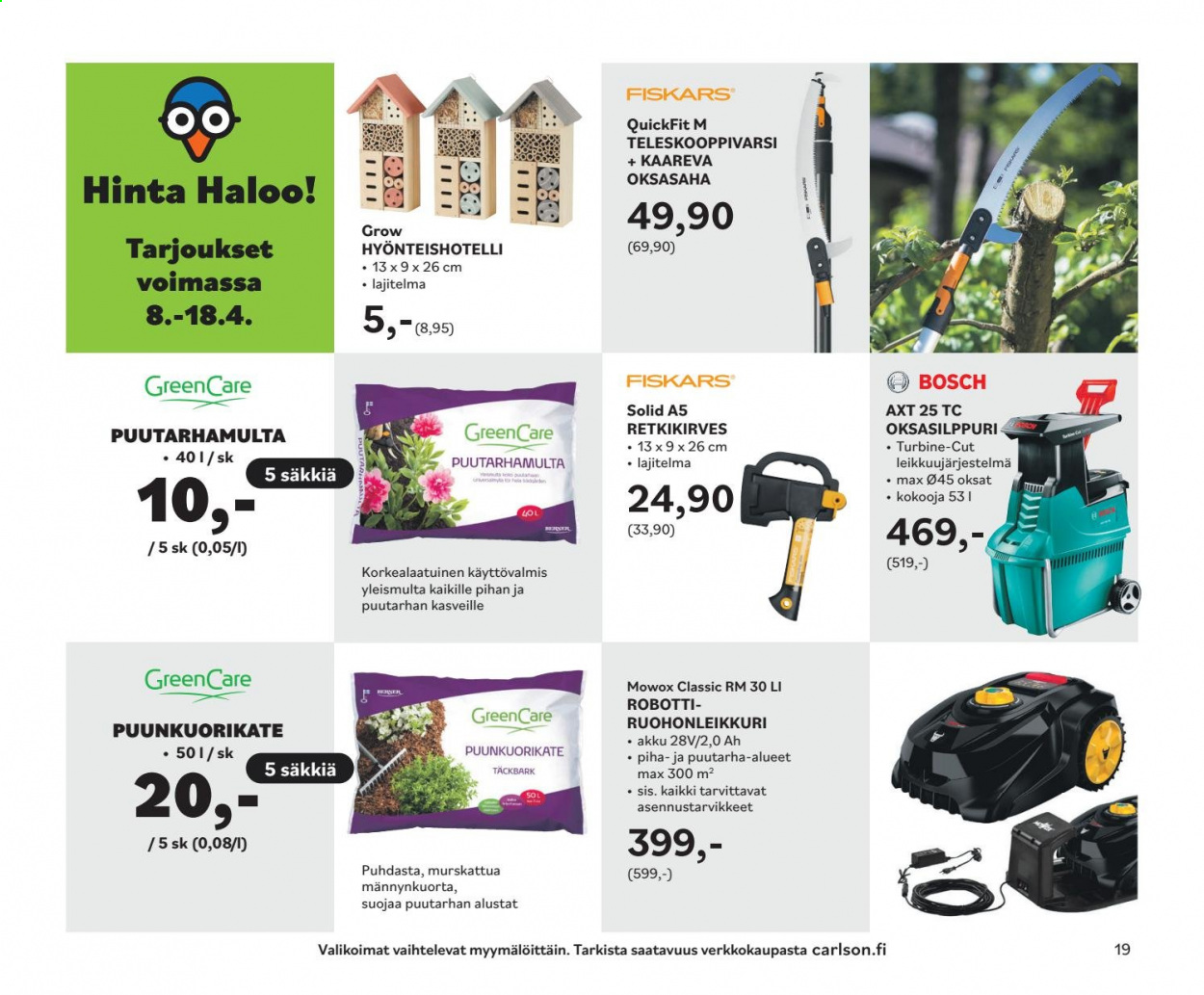 Carlson tarjoukset - 08.04.2021 - 18.04.2021. Sivu 19