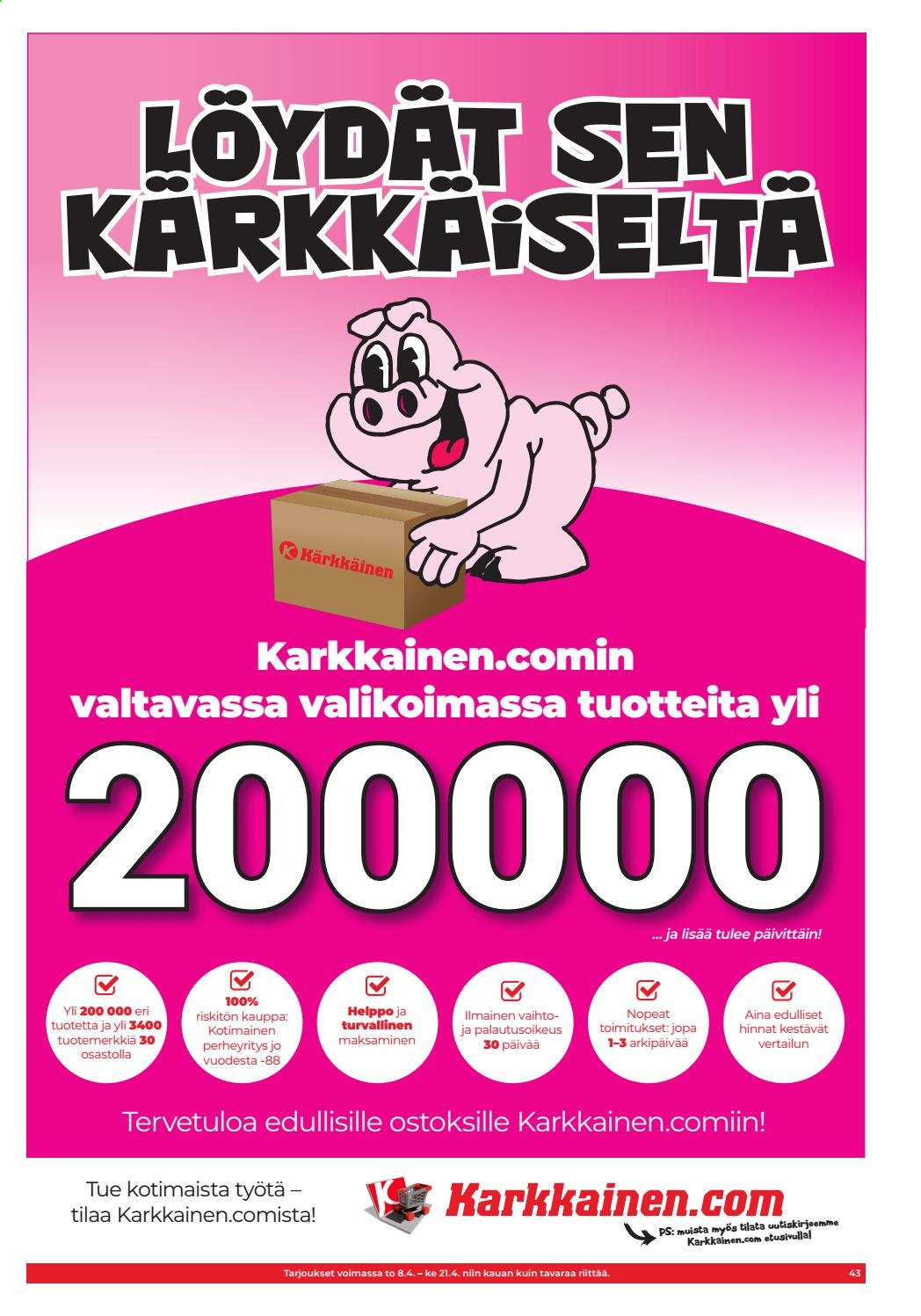 Kärkkäinen tarjoukset - 08.04.2021 - 21.04.2021. Sivu 37
