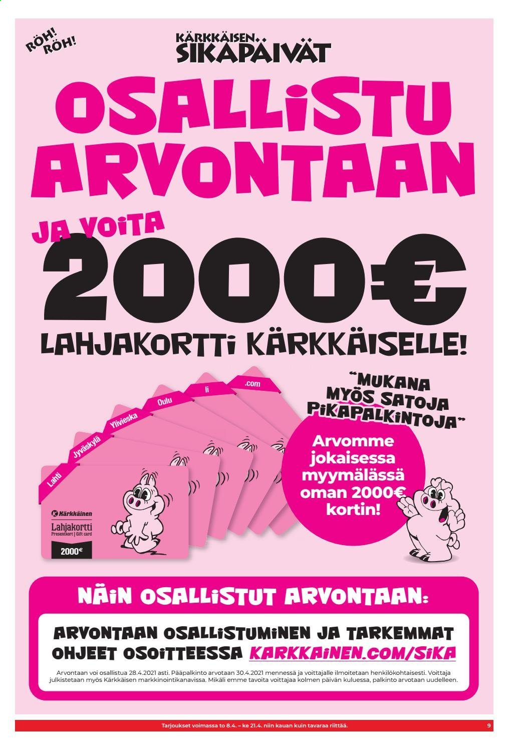 Kärkkäinen tarjoukset - 08.04.2021 - 21.04.2021. Sivu 3