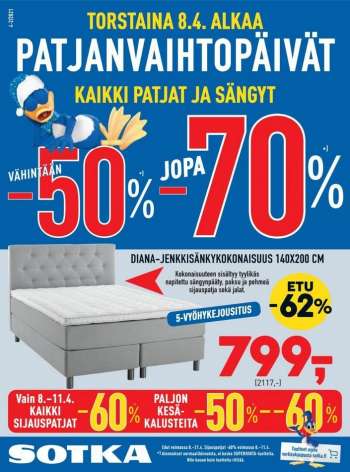 Sotka tarjoukset  - 08.04.2021 - 21.04.2021.