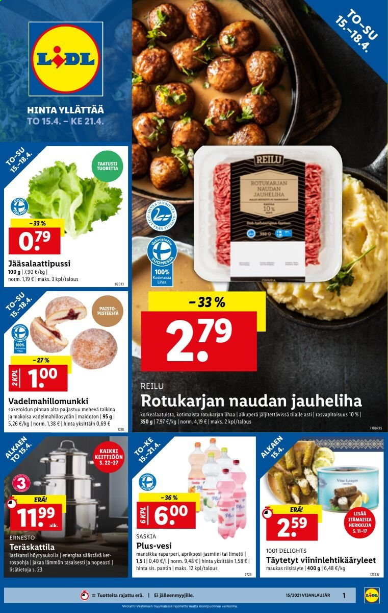 Lidl tarjoukset - 15.04.2021 - 21.04.2021. Sivu 1