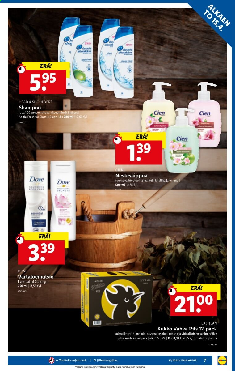 Lidl tarjoukset - 15.04.2021 - 21.04.2021. Sivu 7